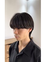 ダブルオオガキ (W-ogaki)&nbsp;ニュアンスパーママッシュツーブロックメンズパーマウルフ