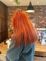 ボコカ(bococa)&nbsp;【macana指名】オレンジカラー ブリーチカラー 顔まわりレイヤー