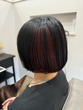 アウラヘアーサロン(aura hair salon) アンブレラカラー×カシスレッド