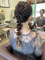 ピエドプールポッシュ(PiED DE POULE POCHE)&nbsp;＊ arrange hair ＊  × カラーゴム