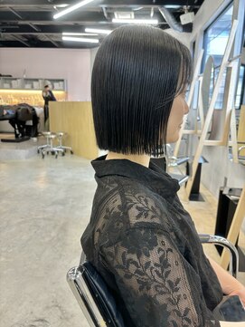 アマーク(a mark) 【能田　花音】アッシュグレーボブ