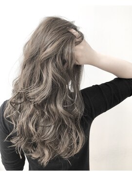 アメリ ココロ 南森町店(Ameri cocoro.) 大人ハイライト×グレージュ