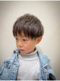 メンズキッズ束感ツーブロックマッシュショート