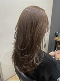 【ブラウン×ロングレイヤー】黒髪/小顔/ワンレン鎌取/林愛華