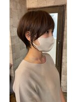 プラグ ヘアーデザイン 大名店(PLUG hair design)&nbsp;ショートボブ/ショートヘア/脱白髪染め/白髪ぼかし/髪質改善