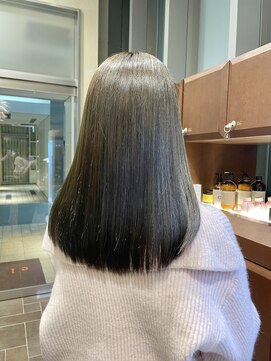 エルサフィロ ヨドヤバシ(el zafiro yodoyabashi) オリーブグレージュ　髪質改善トリートメント