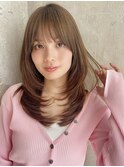 小顔顔まわり×レイヤーカットは高橋京佳にお任せ★艶カラー★