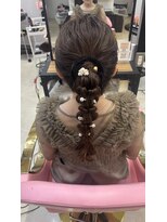 ミルクティー(Milk TEA)&nbsp;高め編みおろし♪