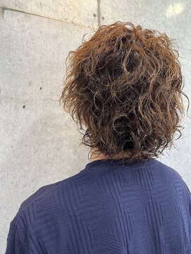 ポート バイ プライマル(port by primal) 刈り上げセンターパート/ブルーブラック/スパイキーショート