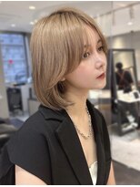 アスター 天神大名店(Aster)&nbsp;福岡で叶う/オリーブグレー/小顔に見えるヘア/ココアベージュ