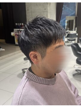 MEN’S HAIR/サーフカール/刈り上げセンターパート/天王寺