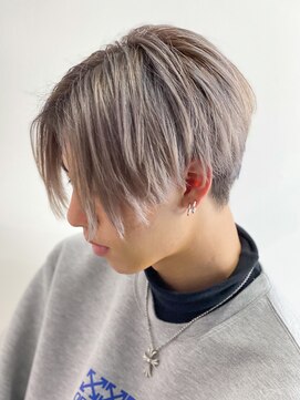 エルマーク 梅田(L-MARK) ダブルカラー/ブリーチ/ミルクティー/ヘアカラー/men's