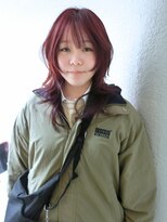 ノラ シブヤ(NORA)&nbsp;★顔周りレイヤーカットハッシュカットシャギーカットウルフ暖色