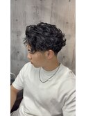 【メンズパーマ/ホワイトメッシュ/メンズメッシュ】