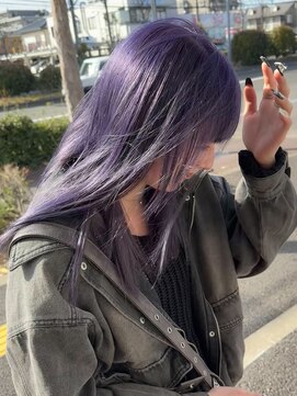 アムレヘアーエタ(amule hair eta) 【amule hair eta】カシスラベンダー/顔まわりレイヤー