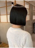 暗髪ボブ【20代30代40代50代/イルミナカラー/髪質改善】