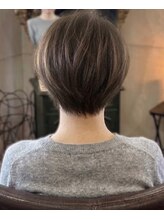 ヘアー ステア(hair stare)&nbsp;ショートボブ×グレージュ