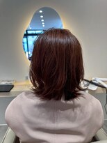 ルーチェココ ブラン(Lu'ce coco blanc)&nbsp;レイヤーボブ×艶チェリーブラウン