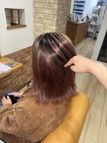 ロア(Roa) 黒×くすみピンク