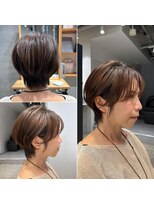 アルトル 池袋2nd(altru)&nbsp;◇大人40代50代60代ショートボブ丸みショート白髪ぼかし