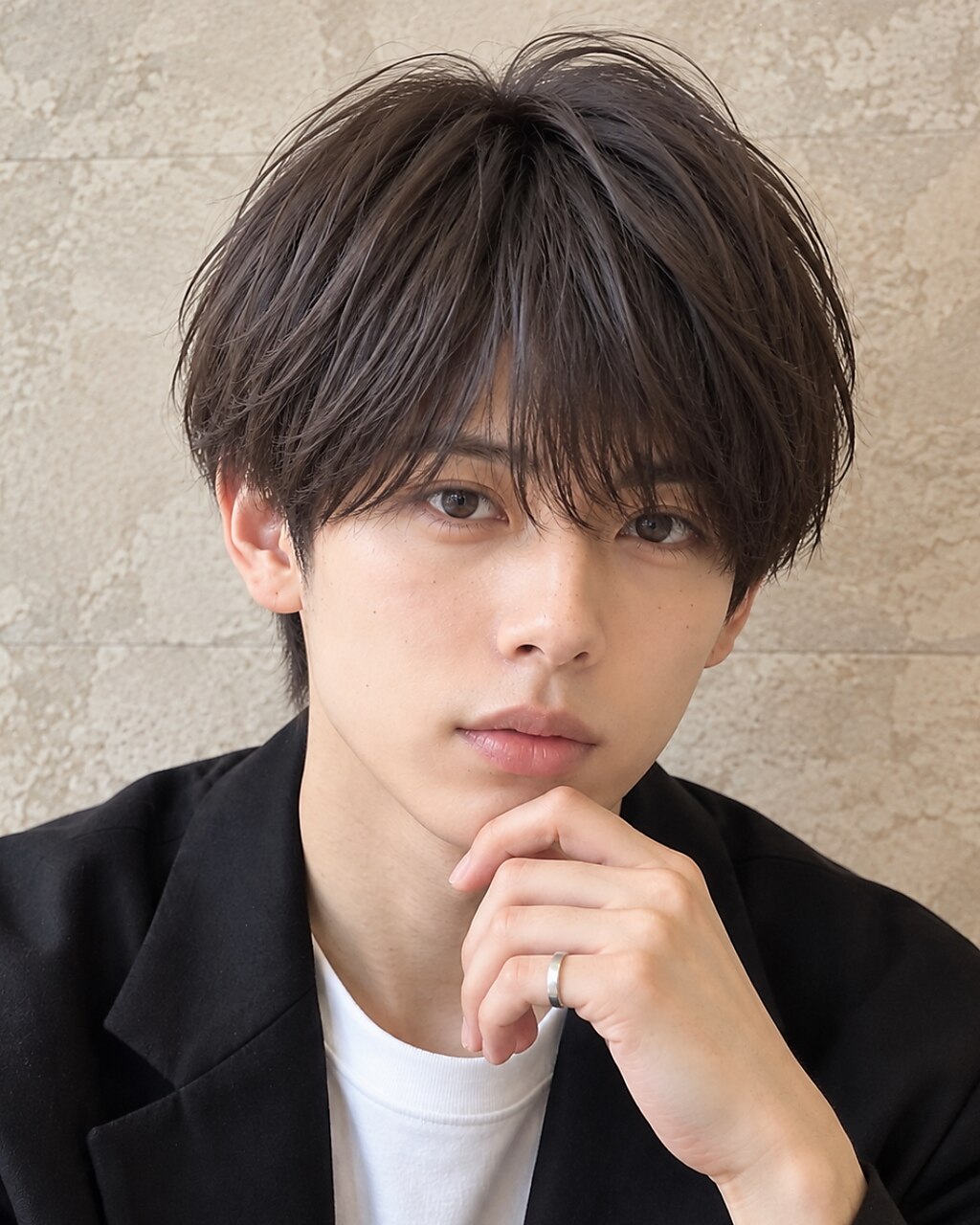 川崎】束感ナチュラルマッシュ×透けバング：L293868781｜グリーン