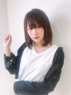 ゴート(GOAT) 【GOAT】大人可愛い簡単スタイリングシースルーバングボブ/原宿