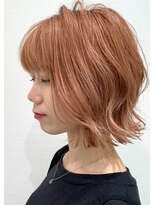 アッシュ 豊田店(Ash)&nbsp;ピンクベージュきりっぱボブ