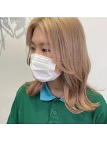 テクライズ 豊橋店(TECHRISE)&nbsp;☆ブロンドベージュ、韓国ヘアー、顔周りレイヤー☆10代20代30代