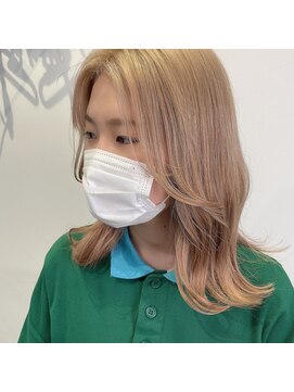 テクライズ 豊橋店(TECHRISE) ☆ブロンドベージュ、韓国ヘアー、顔周りレイヤー☆10代20代30代