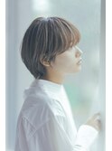ブラウンベージュ×ナチュラル丸みショート☆stylist諸見里
