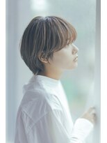 エアー 青山(AIR) ブラウンベージュ×ナチュラル丸みショート☆stylist諸見里