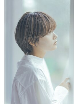 エアー 青山(AIR) ブラウンベージュ×ナチュラル丸みショート☆stylist諸見里
