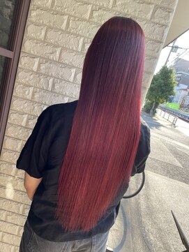 リー 東三国(Lee) スーパーロング×ホットレッド