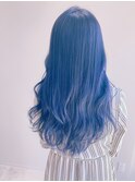 ロング×ネイビーアッシュ