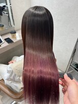 キュア 表参道(CURE)&nbsp;黒髪/グレージュカラー/ココアベージュ/ヘルシーロング[表参道]