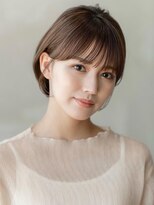 ドットハリス(.Hallis)&nbsp;20代30代大人可愛い前下がりショートボブ/丸みショート/前髪あり