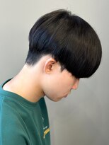 エルマーク(L-MARK)&nbsp;韓国マッシュメンズマッシュツーブロック韓国カットメンズサロン