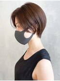 タイト丸みショート_チェリーブラウンフェミニン_ba401701