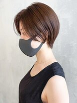 アルバム 池袋(ALBUM)&nbsp;タイト丸みショート_チェリーブラウンフェミニン_ba401701