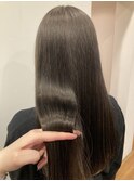 透明感たっぷりグレージュ×髪質改善トリートメント
