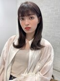 フルバング/外ハネ/ラベージュ