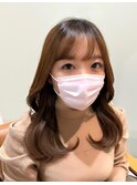 韓国風内巻きで可愛く