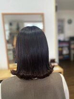 ケイズプラスカラン(HAIR AND MAKEUP K's PLUS calin)&nbsp;【倉敷　沖/ calin】艶カラーミディアムボブ