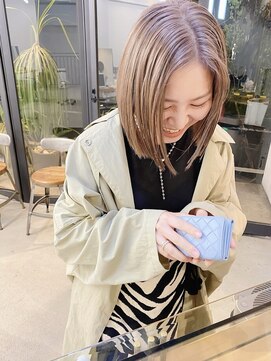 レーベン(LEBEN) ミルクティーベージュ×ボブ