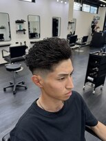 メンズサロンドットリアン(dot. lien)&nbsp;宮城リョータ風パーマ オールバック フェード【町田/町田駅】