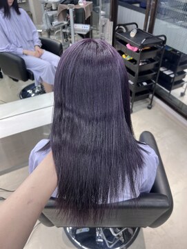 ペレ 栄店(PELE) デザインカラー/レイヤーカット/ウェットヘア/オリーブベージュ