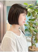 ミニボブ×透明感カラーS38