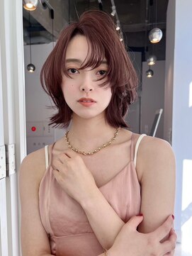 ヴェイン 渋谷(vain) ワインレッド　ボブ