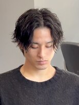 エルマーク 枚方(L-MARK)&nbsp;センターパート/ニュアンスパーマ/韓国/フェーザーパーマ/眉毛