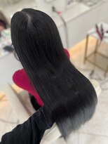 シャルム バイ アローズ 久留米店(CHARM BY AROSE)&nbsp;オフブラック/残留なしJewelcolor/艶髪/ワンホンスタイル